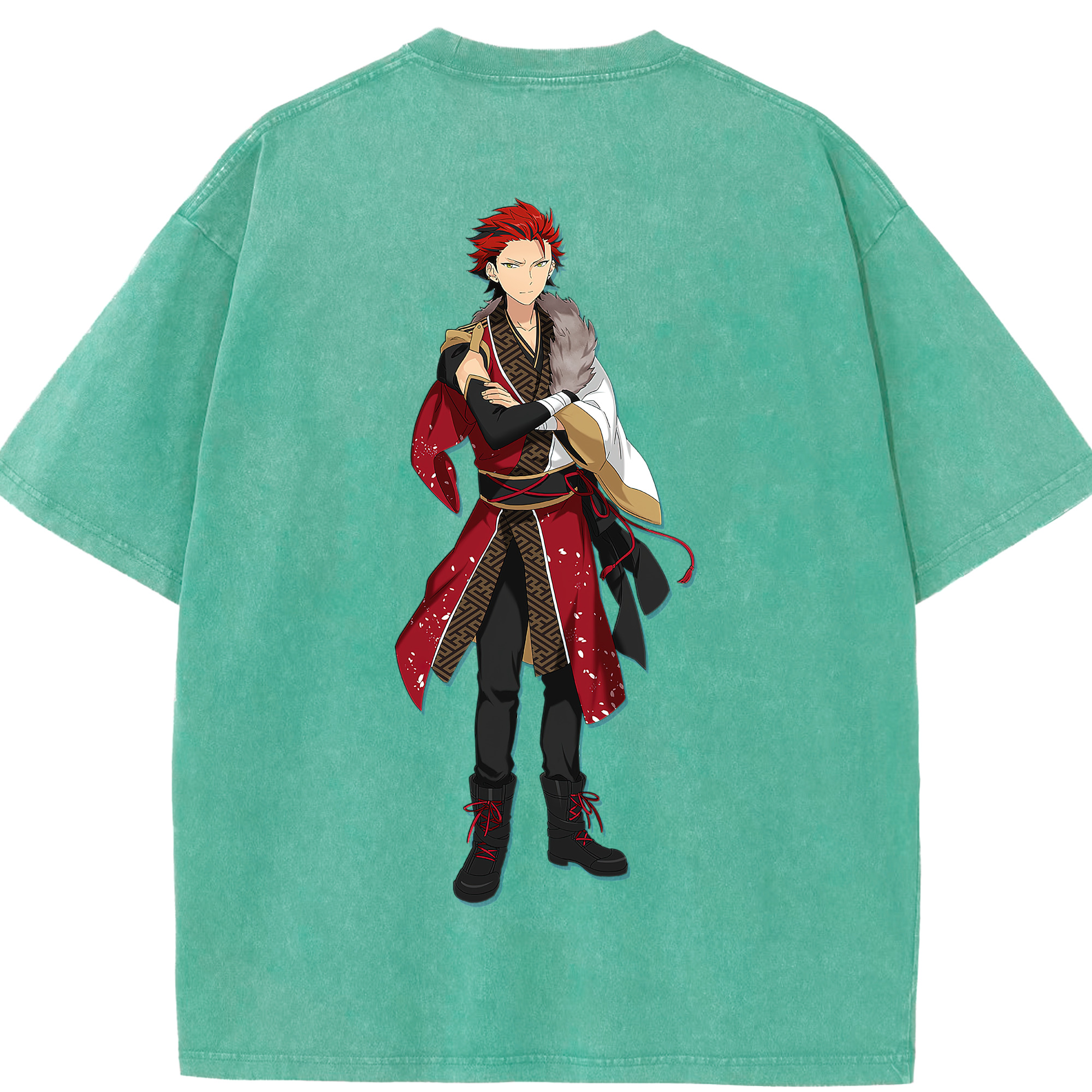 （画像用） あんさんぶるスターズ! Ensemble Stars 綿100% ヴィンテージ風 半袖Tシャツ（背面プリント）